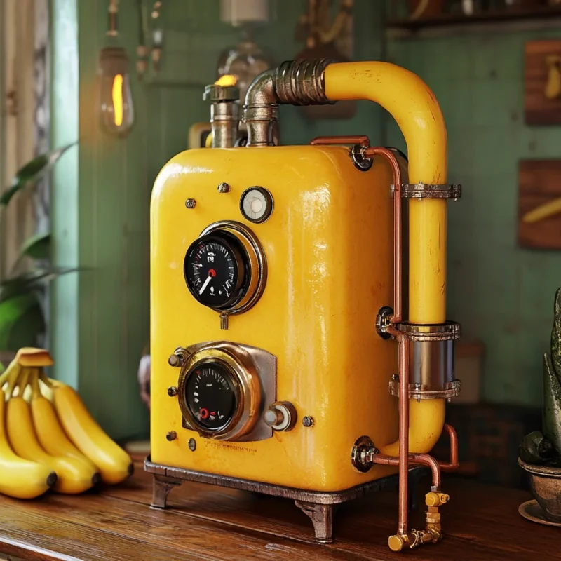 banana themed boiler heating unit