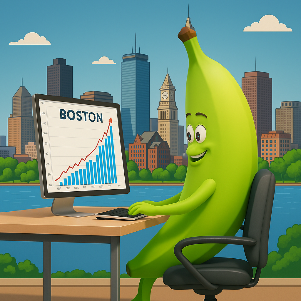 Boston AEO Agency Services - Rank in LLM's with GreenBanana. Rank on ChatGPT, Rank on Claude, Rank on Gemini, Rank on Anthropic for Boston Businesses