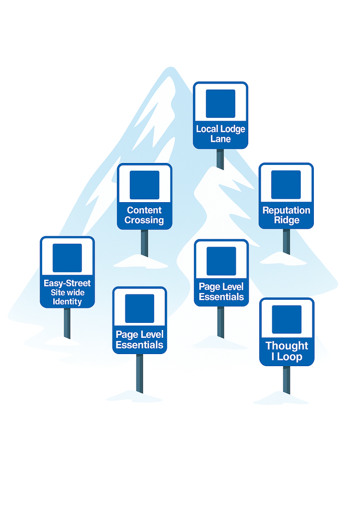 Blue Square Trail Mountain for Schema Mountain