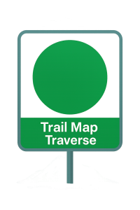 Trail Map Traverse Schema Mountain - Navigation and Structure Schema Sign