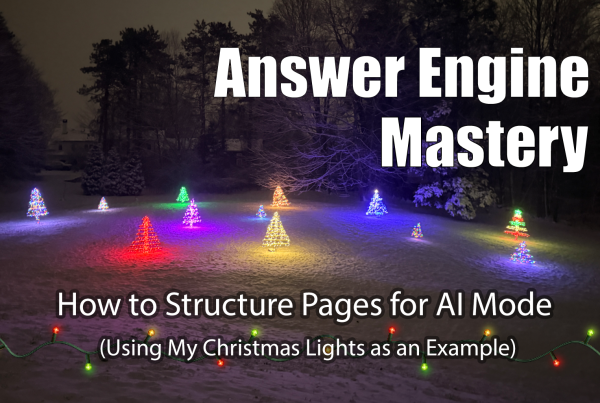 Backyard christmas trees to help you structure pages for AI mode