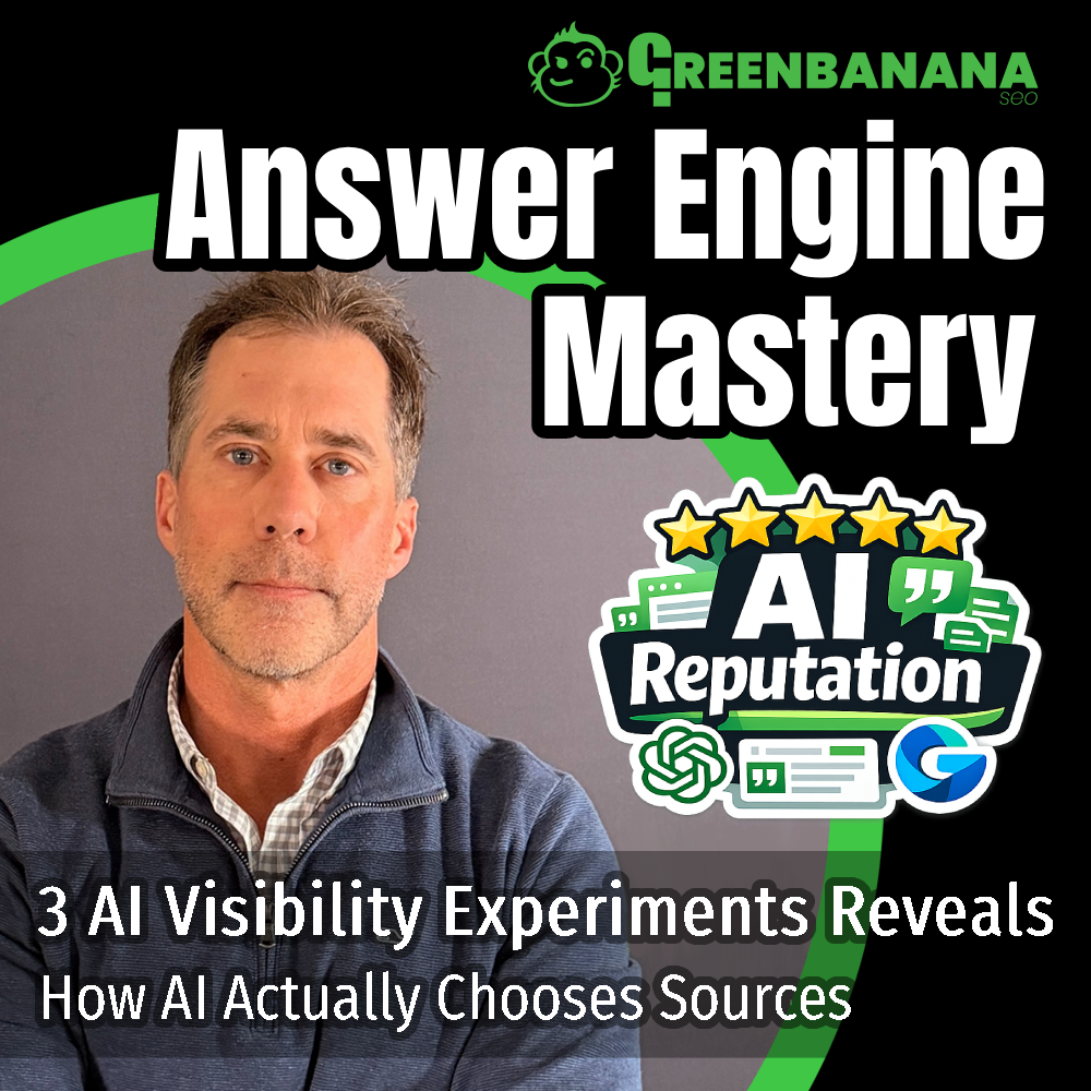 AI Visibility Experiments That Reveal How ChatGPT, Gemini & Google Actually Choose Sources, by Kevin Roy of GreenBanana SEO and Digital Marketing Agency, Answer Engine Optimization Agency