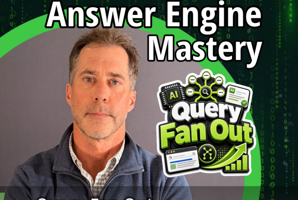 Cover representing query fan out as one AI search expanding into related intent branches. - by Kevin C. Roy of GreenBanana SEO and Digital Marketing Agency, Answer Engine Optimization Agency