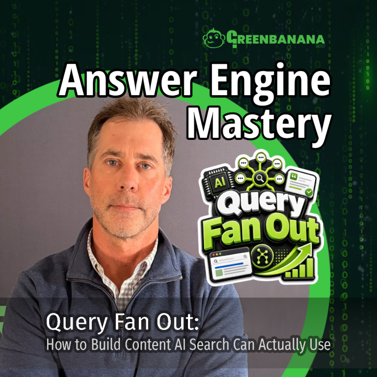 Cover representing query fan out as one AI search expanding into related intent branches. - by Kevin C. Roy of GreenBanana SEO and Digital Marketing Agency, Answer Engine Optimization Agency